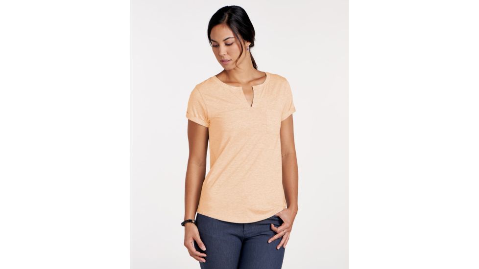 Toad&amp;Co Sambasta Women's Short Sleeve Tee, Polenta, Large, T1002802-658-L