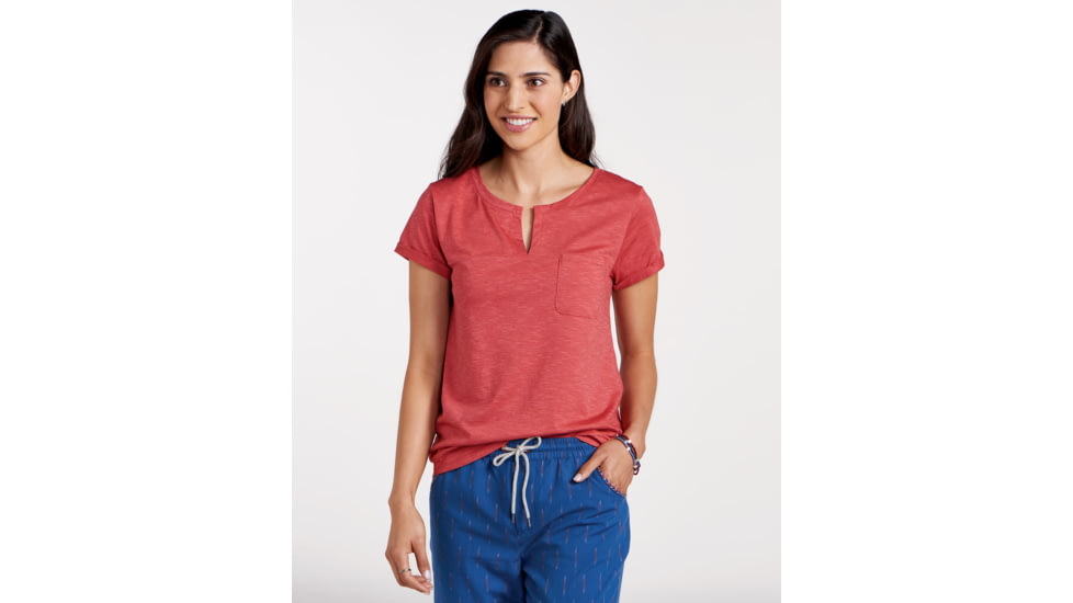 Toad&amp;Co Sambasta Women's Short Sleeve Tee, Rhubarb, Medium T1002802-659-M