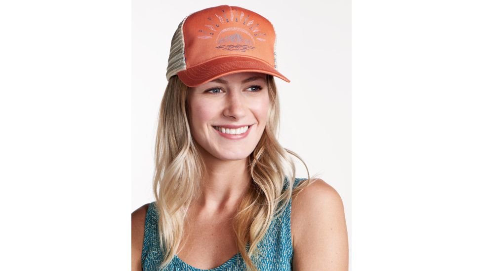 Toad&amp;Co Stretch Cord Women's Trucker Cap, Papaya, One Size T1202805-654-OS