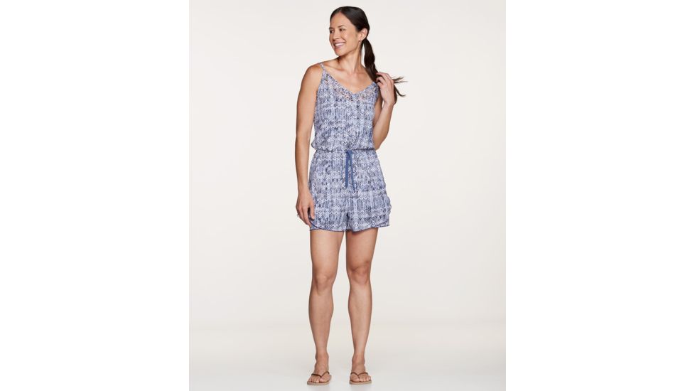 Toad&amp;Co Sunkissed Romper, Thistle Herringbone Print, Large T1792800-503-L
