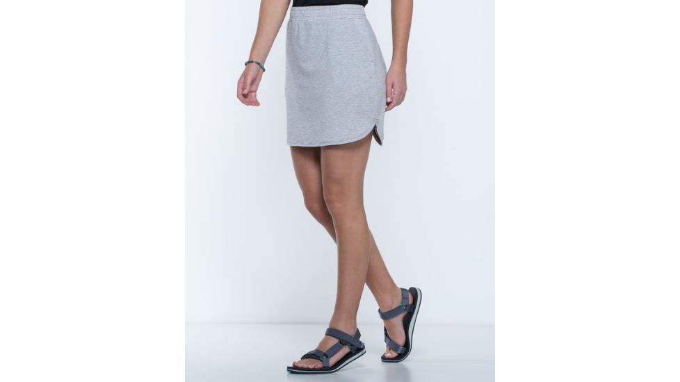 Toad&amp;Co Swifty Trail Skirt, Egret Stripe, Extra Small T1842703-026-XS