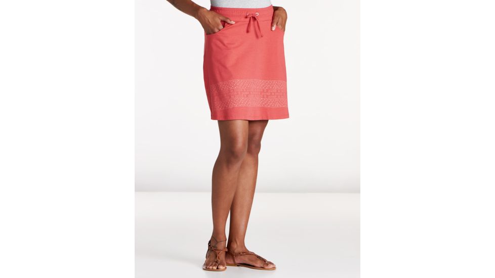Toad&amp;Co Tica Skirt, Rhubarb Border Print, Large T1842605-628-L