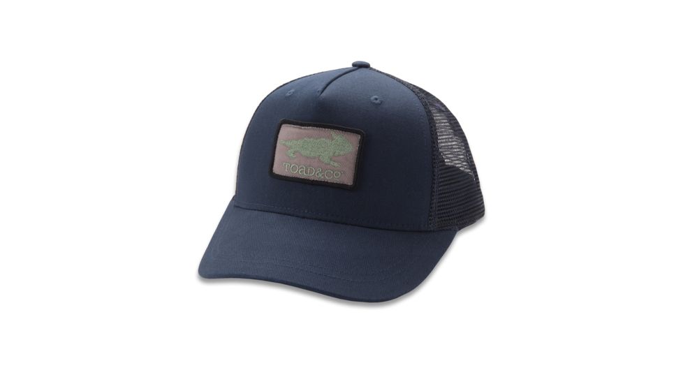 Toad&amp;Co Toad Logo Patch Men's Trucker Cap, Deep Navy, One Size T2202807-420-OS
