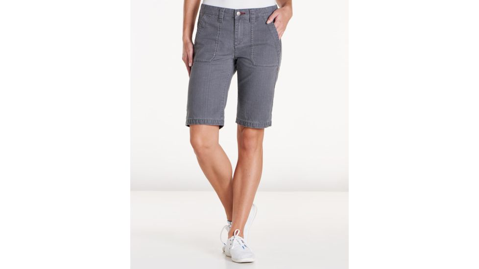 Toad&amp;Co Touchstone 11 Inch Women's Short, Smoke, 10 T1312805-259-10