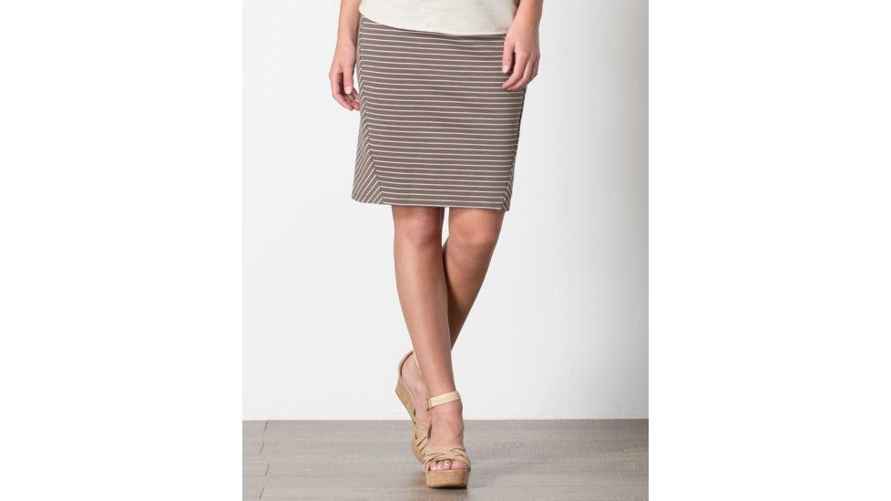Toad&amp;Co Transita 21 Inch Skirt, Falcon Thin Stripe, Large T1842702-267-L