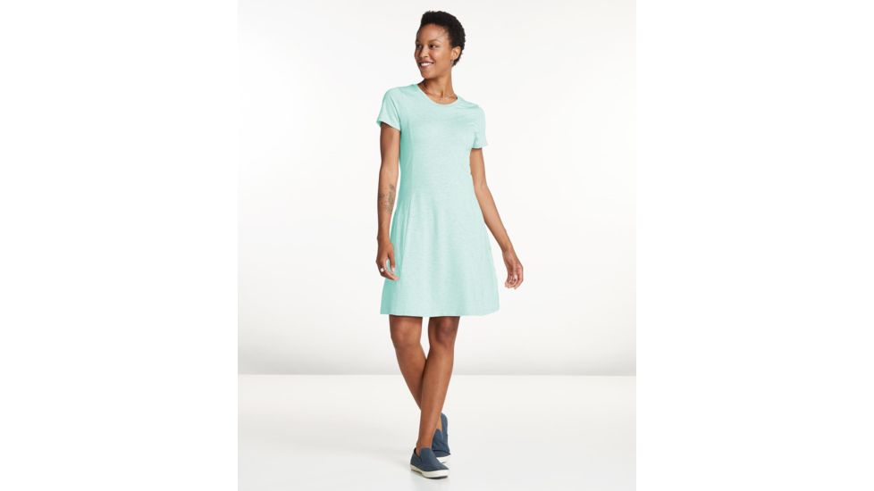 Toad&amp;Co Windmere Short Sleeve Dress, Aquifer, Large, T1772802-400-L