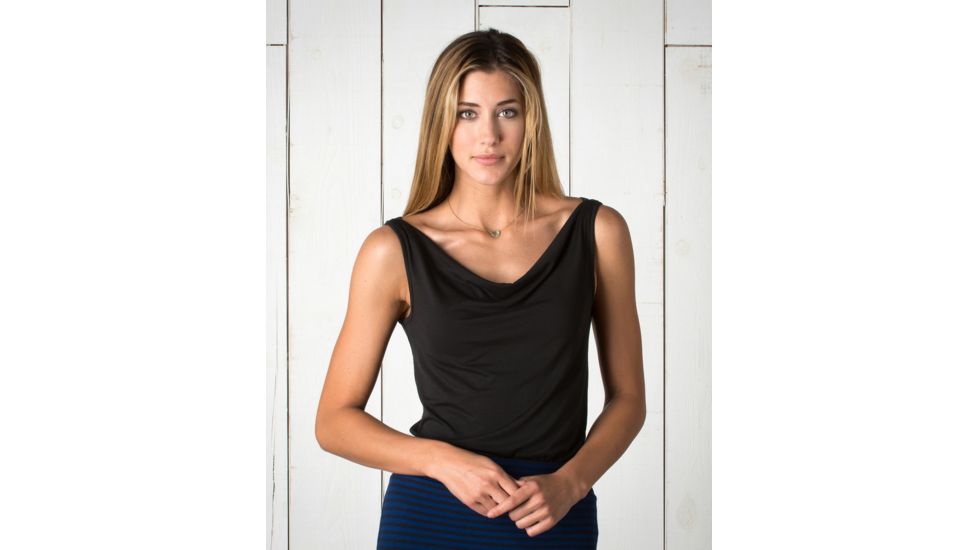Toad&amp;Co Wisper Women's Double Tank, Black, Extra Small T1112505-100-XS