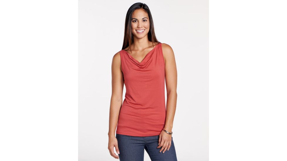 Toad&amp;Co Wisper Women's Double Tank, Rhubarb, Extra Small T1112505-659-XS