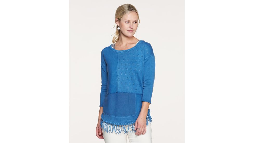 Toad&amp;Co Woodstock Women's Pullover, Bright Indigo, Large T1072803-402-L