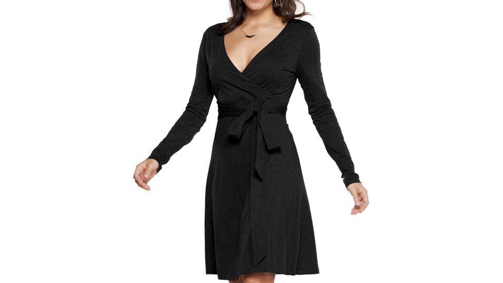 Toad&amp;Co Cue Wrap Dress - Women's-Black-Large