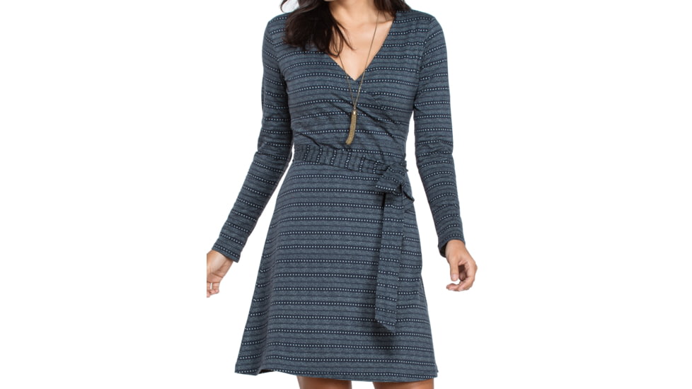 Toad&amp;Co Cue Wrap Dress - Women's-Deep Navy Dot-Medium