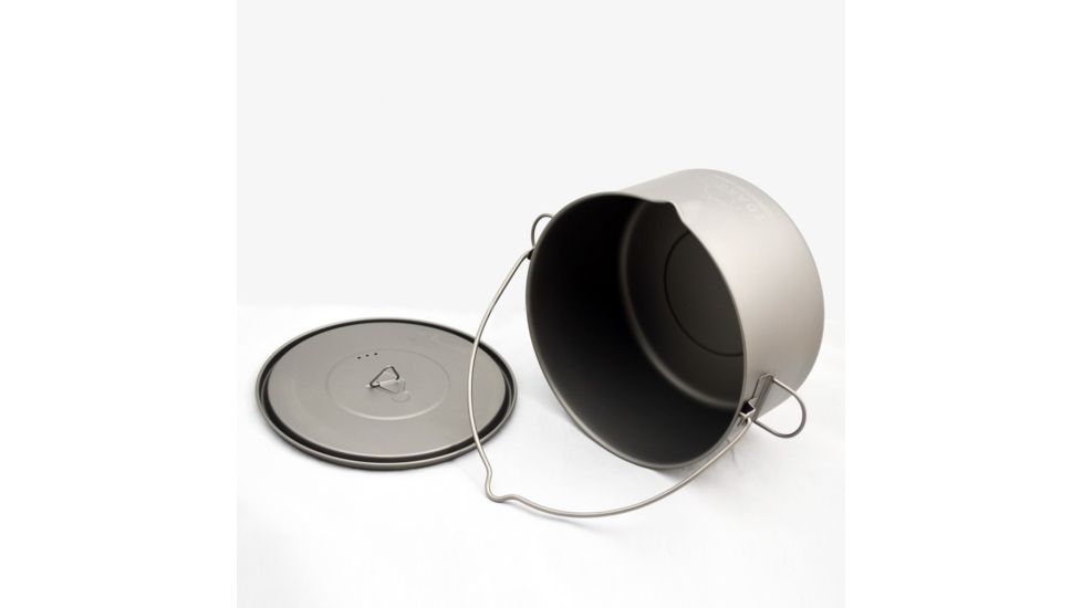 TOAKS Titanium 2000ml Pot w/Bail, Grey, POT-2000-BH