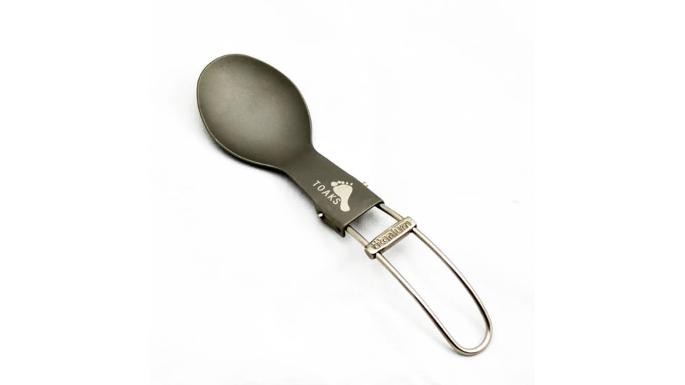 TOAKS Titanium Folding Spoon, Grey, SLV-07