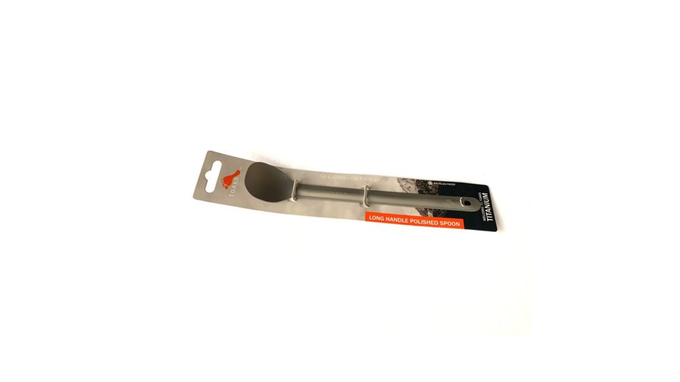 TOAKS Titanium Long Handle Spoon, Grey, SLV-03