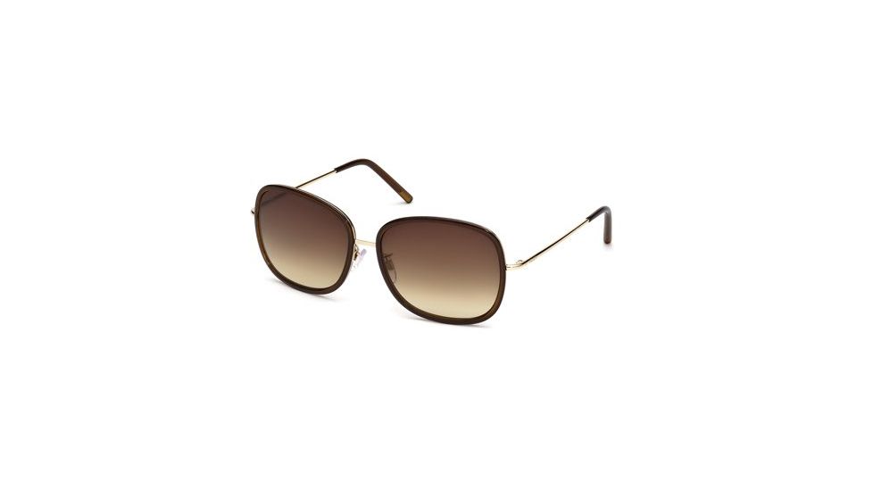 Tod's TO0047 Sunglasses - Shiny Dark Brown Frame Color