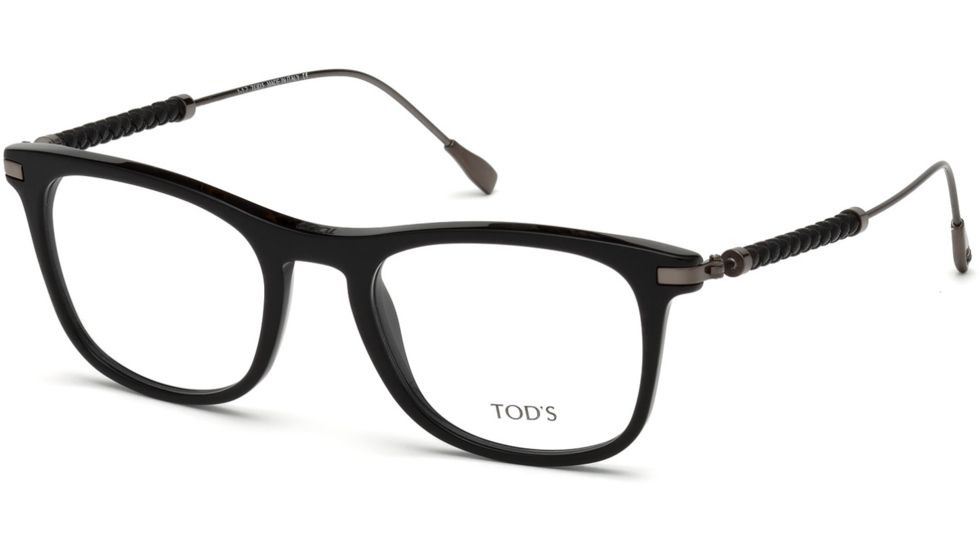 Tod's TO5183 Eyeglass Frames - Shiny Black Frame Color, Shiny Black Lens Color