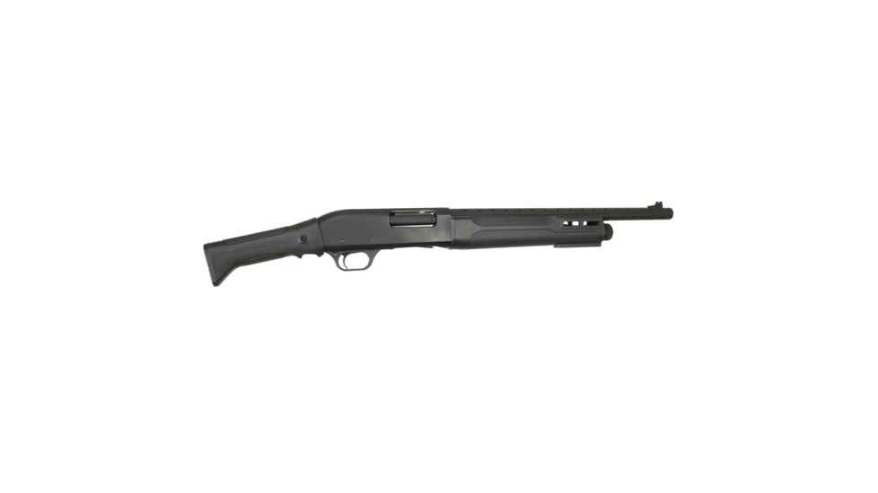 Tokarev TSP12 3in Pump Action Shotgun w/Stock, 12 Gauge, 18.5 inch Barrel, Synthetic, Black, 5 Round Capacity, Black, 21000430