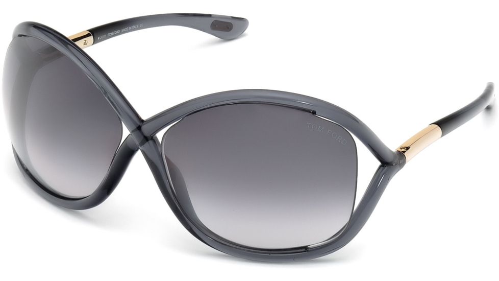 Tom Ford FT0009 Sunglasses - Grey Frame Color, Gradient Smoke Lens Color