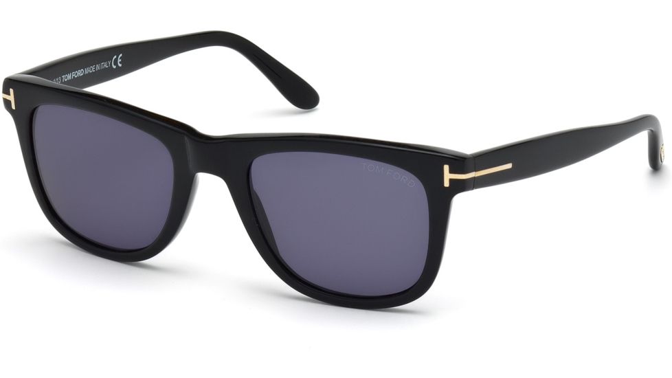 Tom Ford FT0336 Sunglasses - Shiny Black Frame Color, Blue Lens Color
