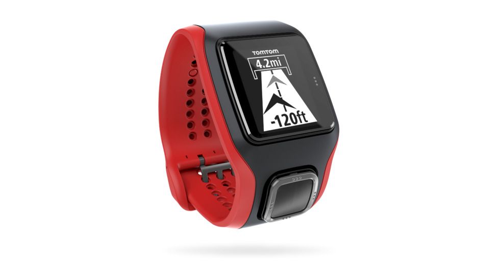 TomTom Multi-Sport Cardio Watch + Cycle-Black/Red