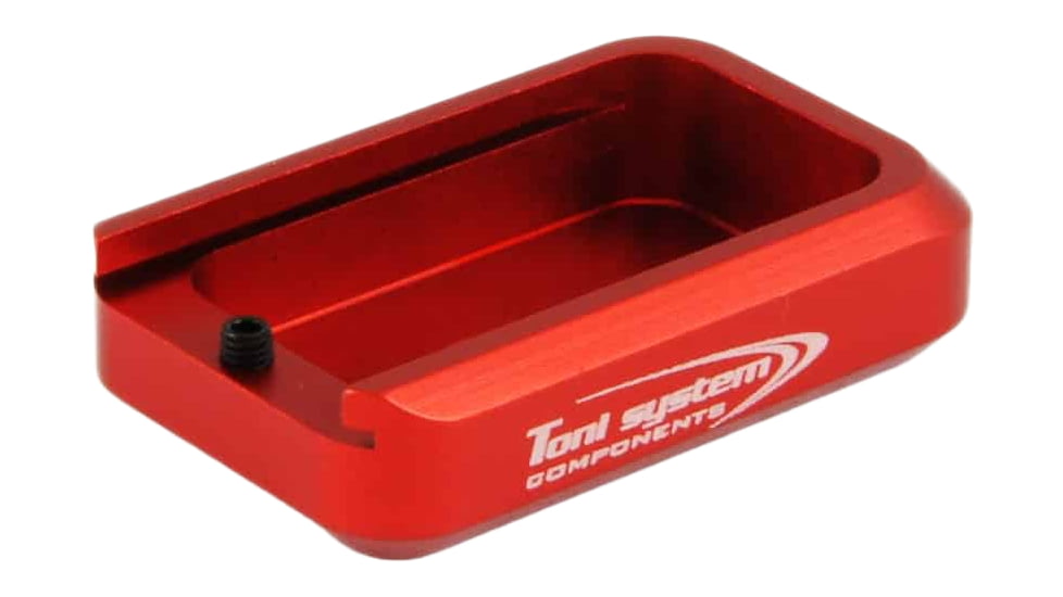 Toni System +1 Round Magazine Extension for Tanfoglio Large Frame, Red, 1, PADTHCS-RE
