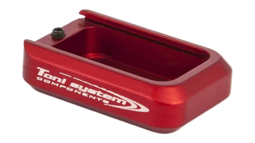 Toni System +1 Round Magazine Extension for Tanfoglio Small Frame, Red, 1, PAD1-RE