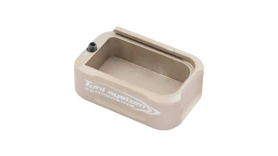 Toni System +2 Rounds Magazine Extension for Tanfoglio Small Frame, Sand, 2, PADTS2-SA