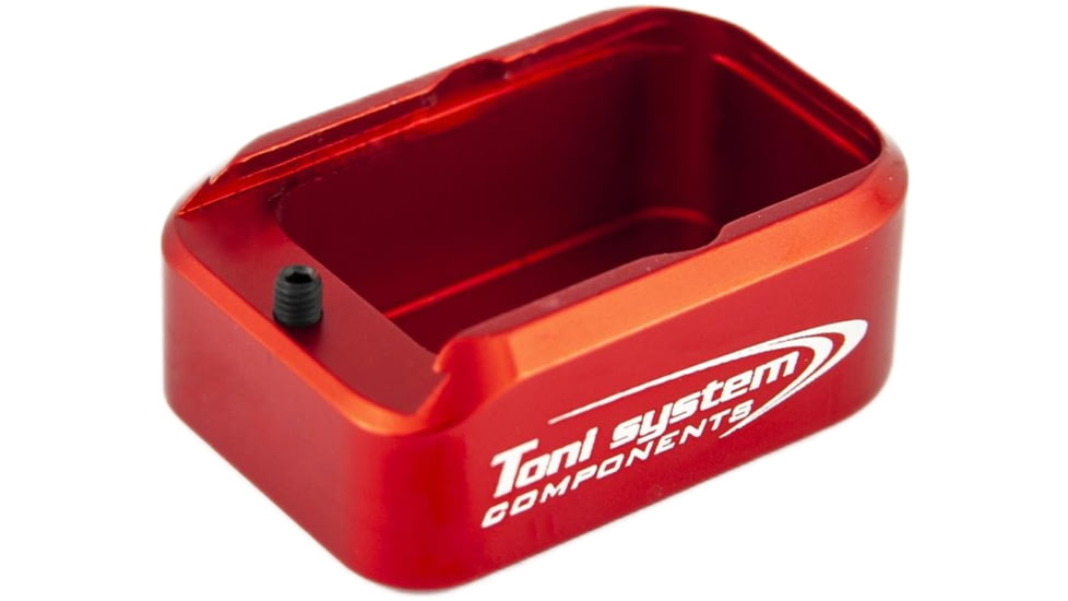 Toni System +2 Rounds Standard Pad Magazine Extension for Glock, Red, 2, PADGLST-RE