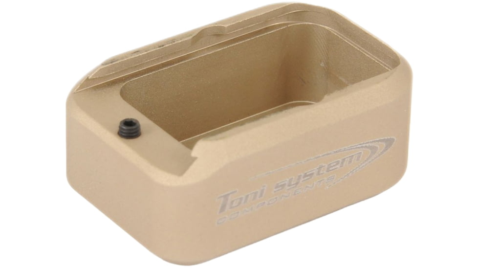 Toni System +2 Rounds Standard Pad Magazine Extension for Glock, Sand, 2, PADGLST-SA