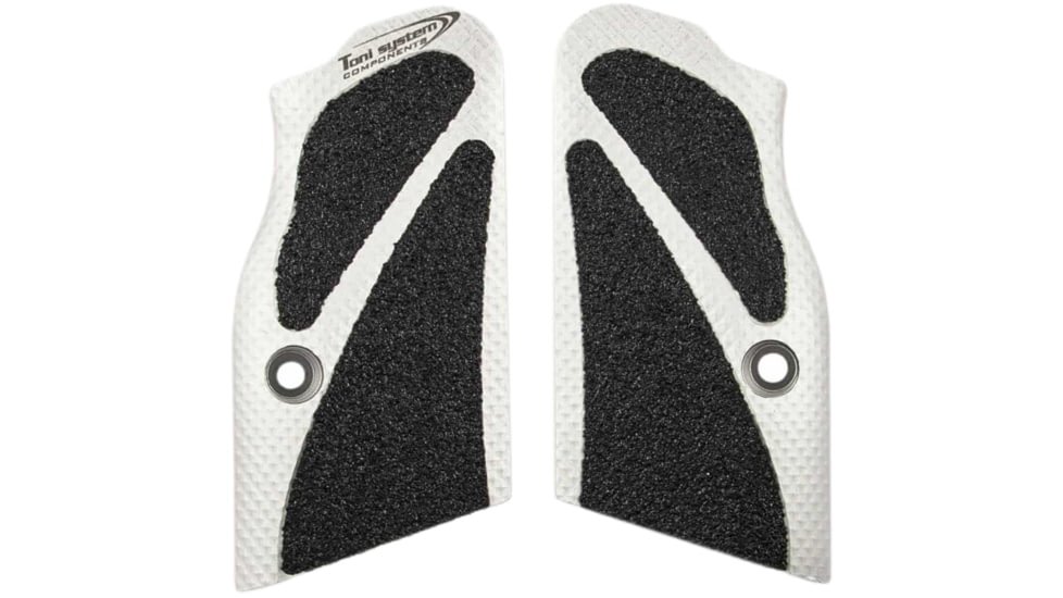 Toni System 3D Ultra Short Grips - Small Frame for Tanfoglio, Silver, DGTFS3DC-SI