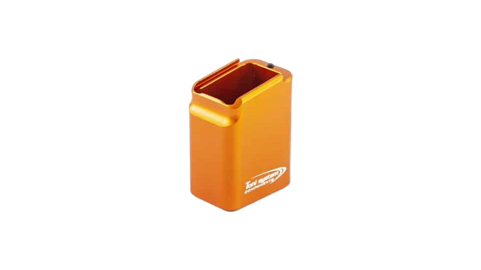 Toni System +8/9 Rounds Base Pad Magazine Extension for CZ Tactical Sport, Orange, 9, PADCZTS170-OR