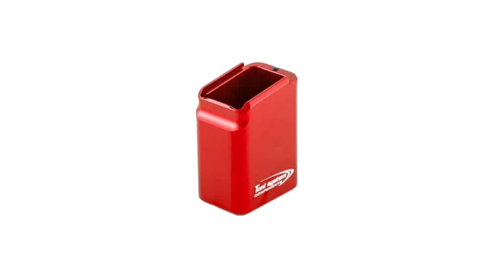 Toni System +8/9 Rounds Base Pad Magazine Extension for CZ Tactical Sport, Red, 9, PADCZTS170-RE