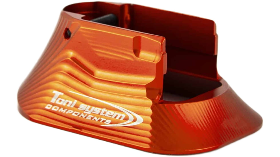 Toni System Aluminum Open Magwell for Tanfoglio Large Frame, Tanfoglio Domina, Orange, MTDO-OR