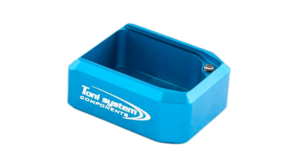 Toni System Base Pad +2 Rounds for S&amp;W MP9 for Magwell, Blue, 2, PAD2MP9M-BL