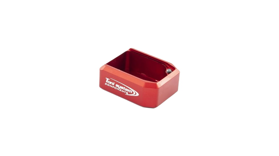 Toni System Base Pad +2 Rounds for S&amp;W MP9 for Magwell, Red, 2, PAD2MP9M-RE