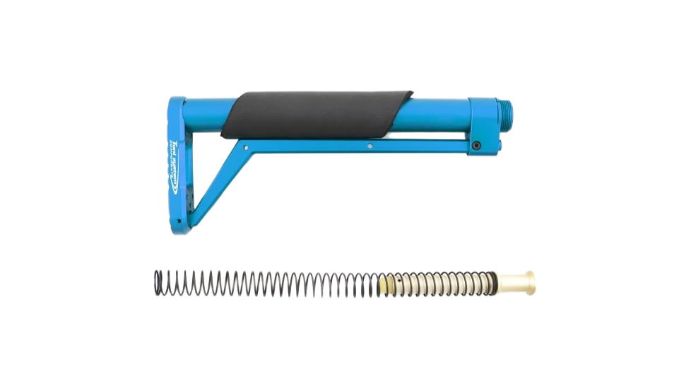 Toni System Fixed Stock 11In - Buffer Spring Included, Blue, CF11AR15-BL