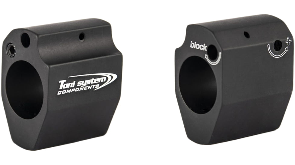 Toni System Gas Block Adjustable, Diameter .750In, Black, GBR