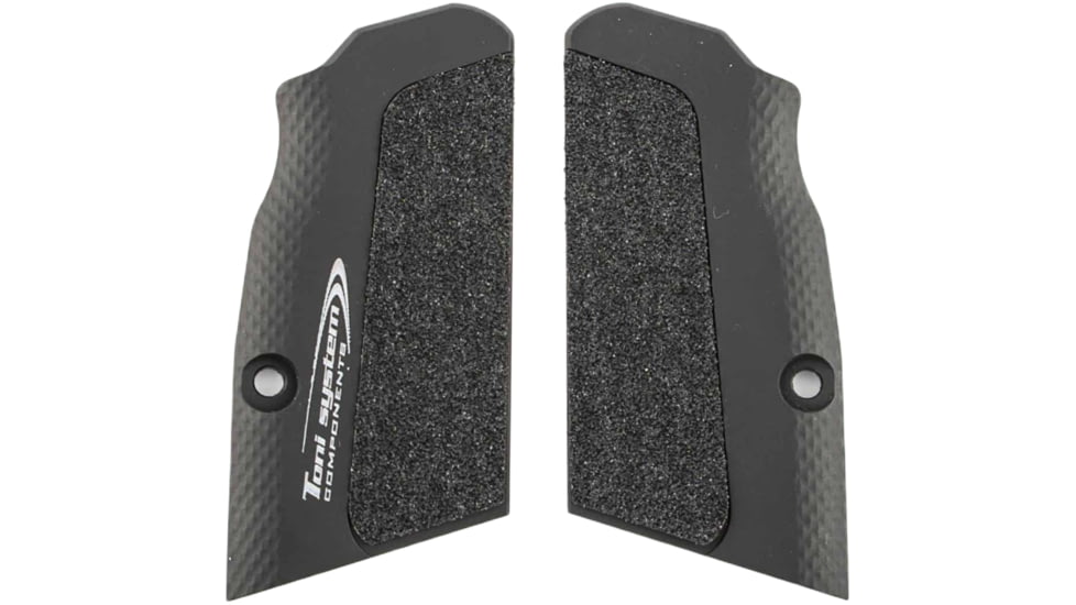 Toni System High Grip Ultra Short Grips - Small Frame for Tanfoglio, Black, DGTFSHC-BK