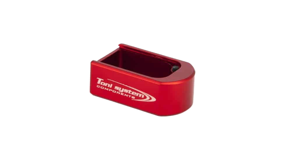 Toni System Magazine Pad Extension +2 Rounds for Beretta 92-96-98-M9A1-M9A3-Elite LTT, Red, 2, PAD98S-RE