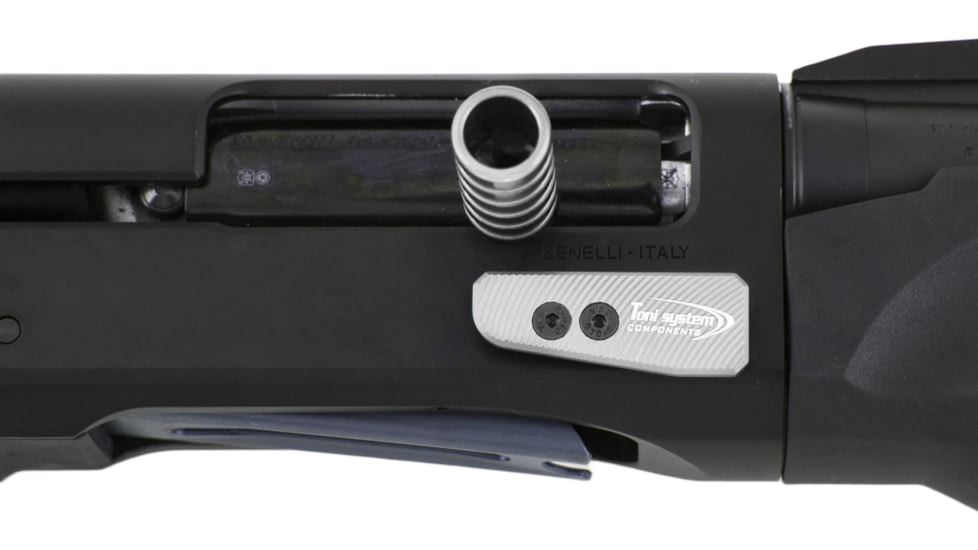 Toni System Oversized Release Button Asymmetric Model - Benelli M2 Sp, Silver, PMM6-SI