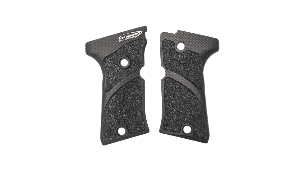 Toni System Slim X3D Grips for Beretta 92Fs Compact, Black, GB92FSC-BK