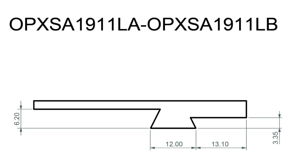Toni System Type B Dovetail Adaptor Plate, RTS, Black, OPXSA1911LB