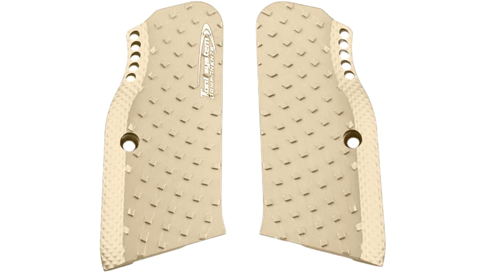 Toni System Vibram Lighter Long Grips - Small Frame for Tanfoglio, Sand, GTSAIDPAL-SA