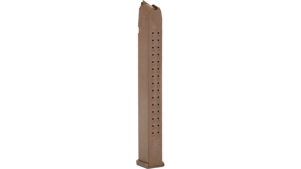 Toolman Tactical Glock 35 Round 9mm Luger Polymer Pistol Magazine, Flat Dark Earth, 1 Pack, Polymer, GL35C-35RD