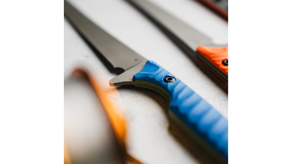 Toor Knives Avalaon Fixed Blade Knife, 9in, CPM 154 Steel, G10 Handle, Tidal Blue, Dark Grey, Avalon - Tidal Blue