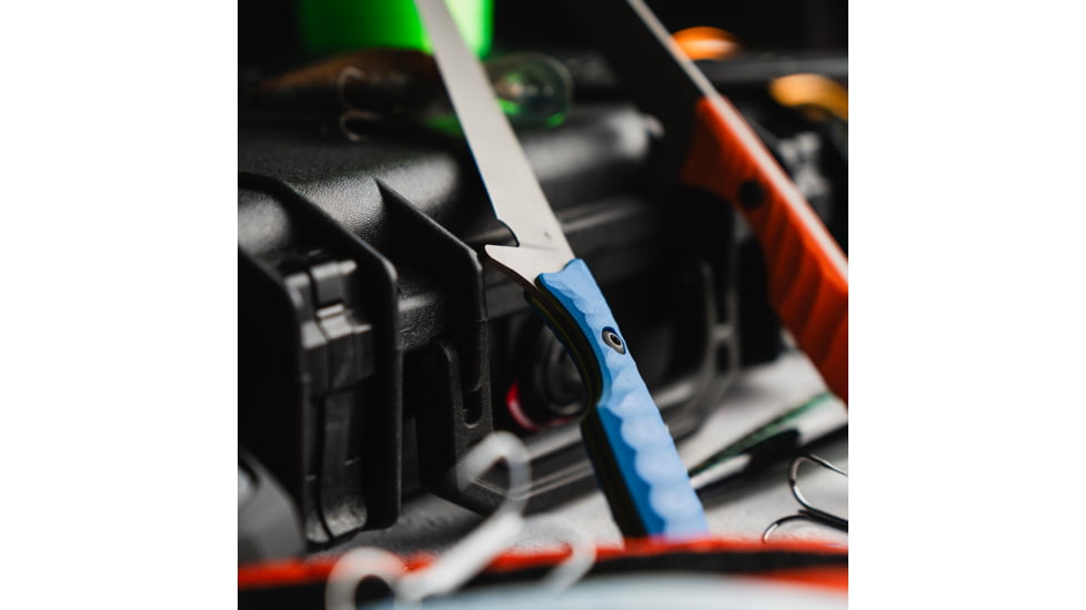 Toor Knives Avalaon Fixed Blade Knife, 9in, CPM 154 Steel, G10 Handle, Tidal Blue, Dark Grey, Avalon - Tidal Blue