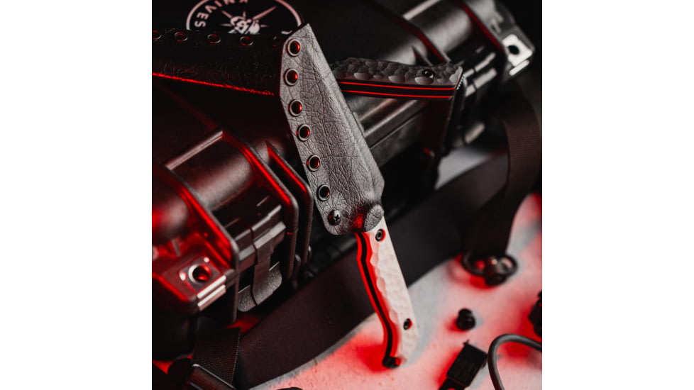 Toor Knives Darter T Fixed Knife, 4.25in, M4 Steel, G10 Handle, Disruptive Grey, Black Tru Hide, Darter T - Disruptive Grey