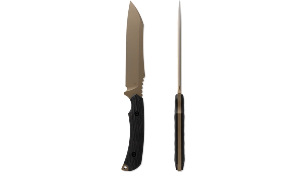 Toor Knives Fathom Fixed Blade Knive, 6,5 in, D2 Steel, Barrel Brown, Fathom-Barrel-Brown