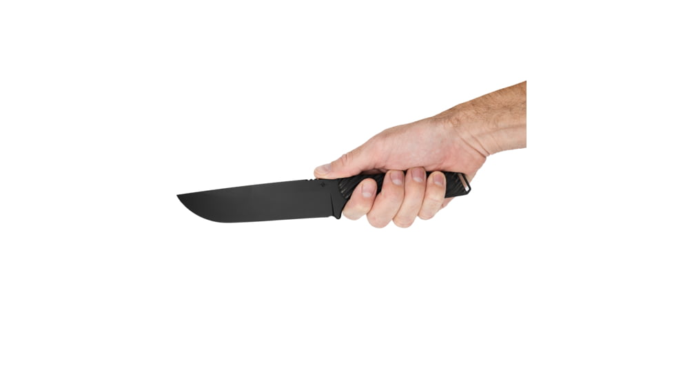 Toor Knives Field 1.0 Fixed Blade Knife, 6in, CPM 154, Walnut Dynamic Fluting Handle, Shadow Black, Field 1.0-Shadow Black