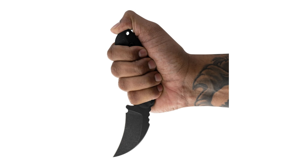 Toor Knives Karsumba Fixed Blade Knife, 2.5in, CPM 154 Steel, Canvas Micarta Handle, Carbon, Karsumba-Carbon